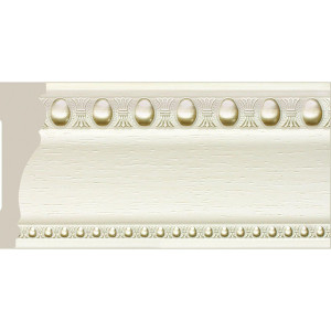 Плинтус Cosca Décor потолочный 90, Белое дерево, T90(1)/WS2