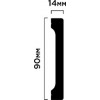 Напольный плинтус B90V1 BR417 HIWOOD