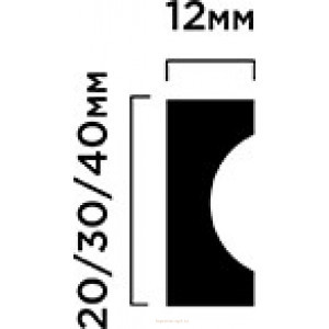Молдинг P20 HIWOOD