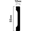 Напольный плинтус B55V1 HIWOOD