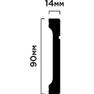 Напольный плинтус B90V1L HIWOOD