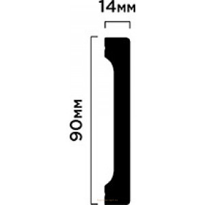 Напольный плинтус B90V1 HIWOOD