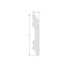 Напольный плинтус Orac Decor SX165 CONTOUR