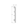 Напольный плинтус Orac Decor SX105F