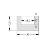 Напольный плинтус Orac Decor CX190 U-PROFILE