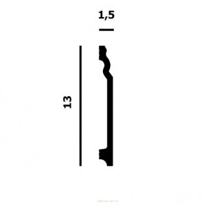 Напольный плинтус Перфект Плюс P158P